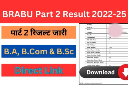 BRABU Part 2 Result 2022-25