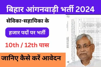 Bihar Anganwadi Sevika Sahayika Vacancy 2024